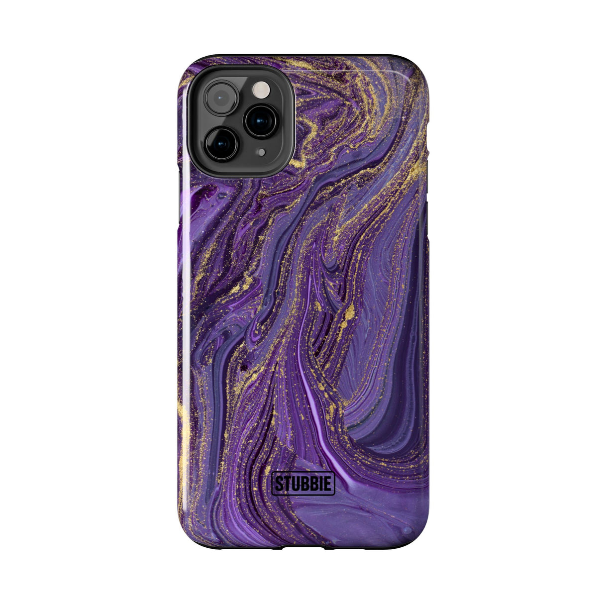STUBBIE Phone Case for Apple iPhone - Purple Marble Phone Case