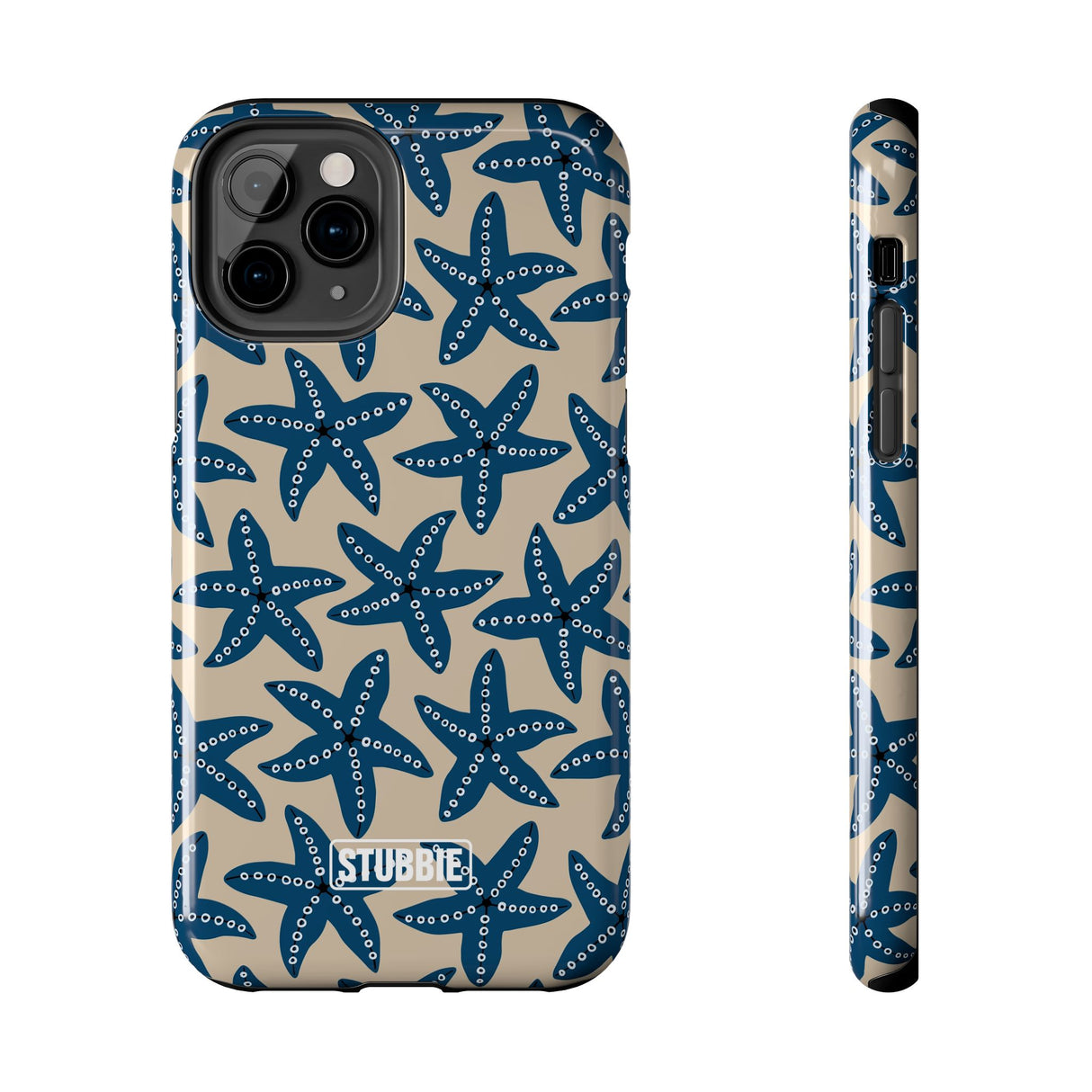 STUBBIE Phone Case for Apple iPhone - Blue Starfish Stubbie