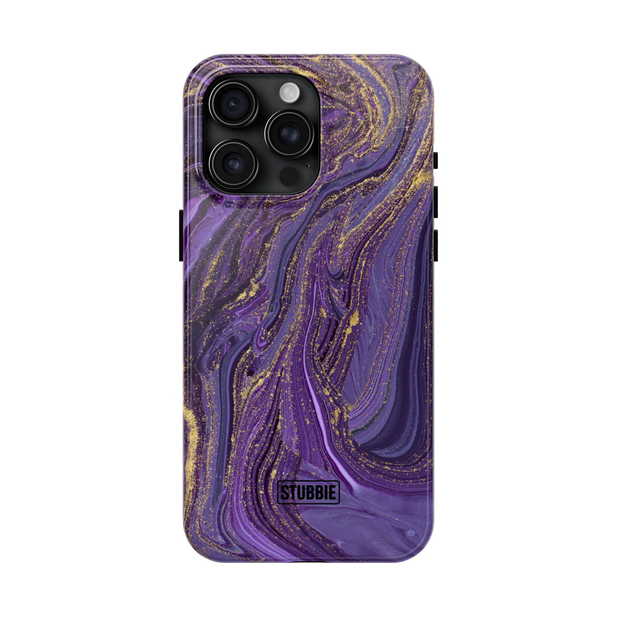 STUBBIE Phone Case for Apple iPhone - Purple Marble Phone Case