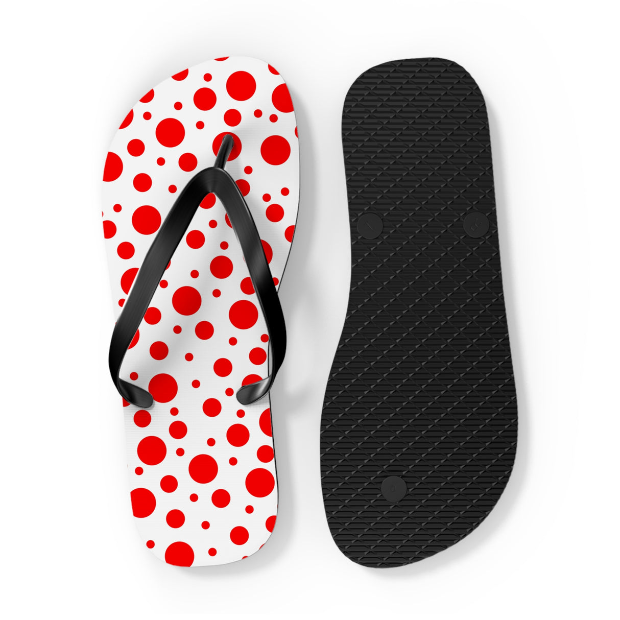 Red Polka Dot Flip Flops
