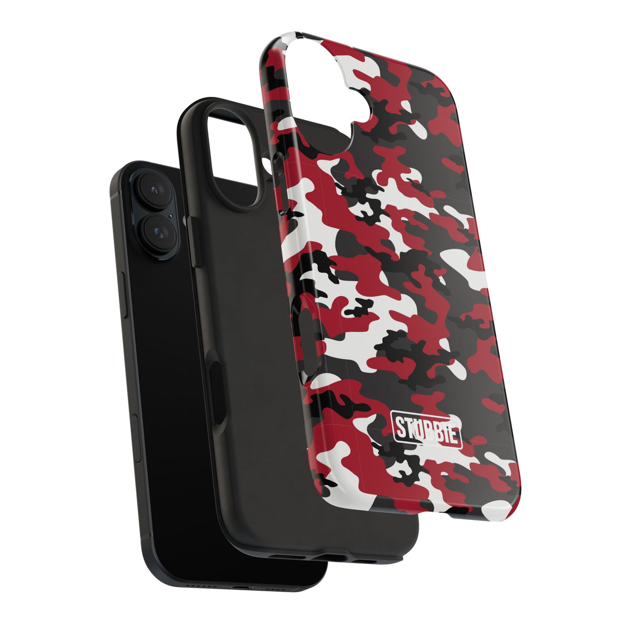 STUBBIE Phone Case for Apple iPhone - Red Camo Phone Case