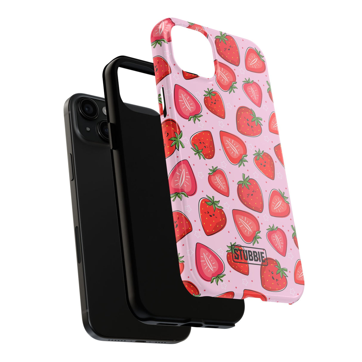 STUBBIE Phone Case for Apple iPhone - Smile Strawberry Phone Case