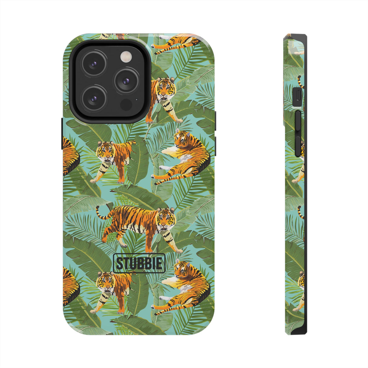 STUBBIE Phone Case for Apple iPhone - Jungle Tiger Stubbie