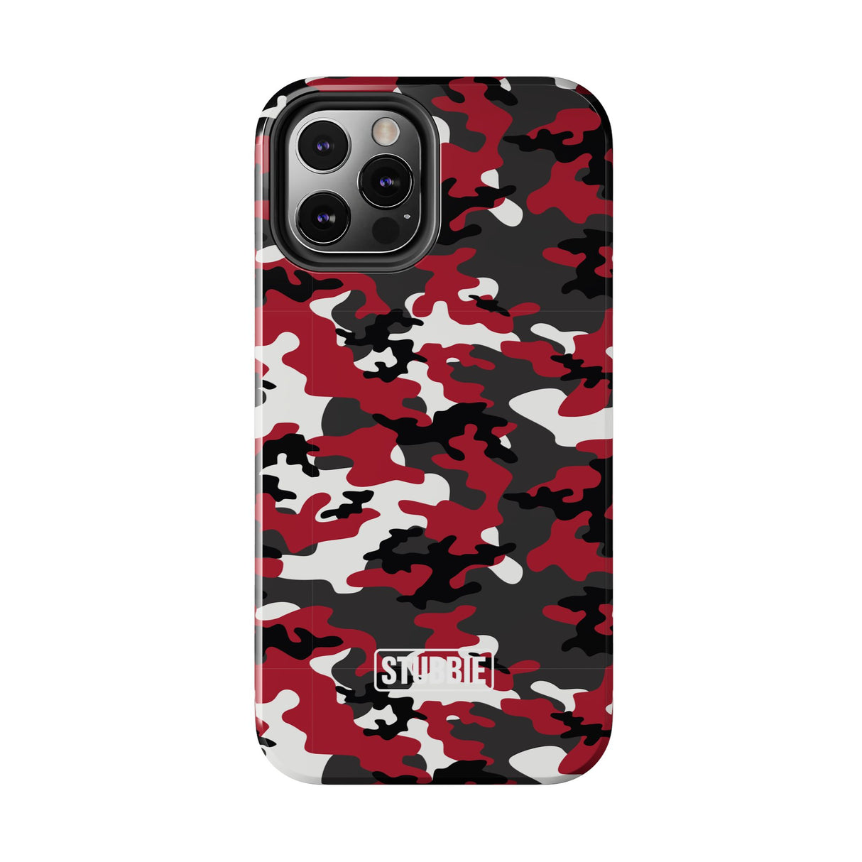 STUBBIE Phone Case for Apple iPhone - Red Camo Phone Case