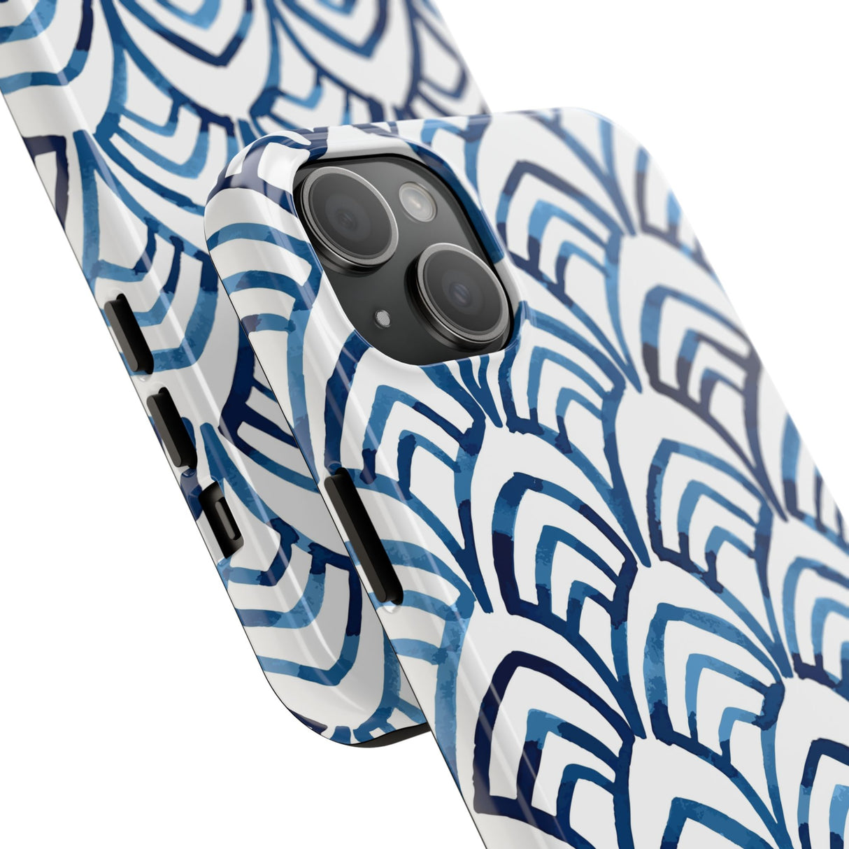 STUBBIE Phone Case for Apple iPhone - Blue Art Deco Phone Case