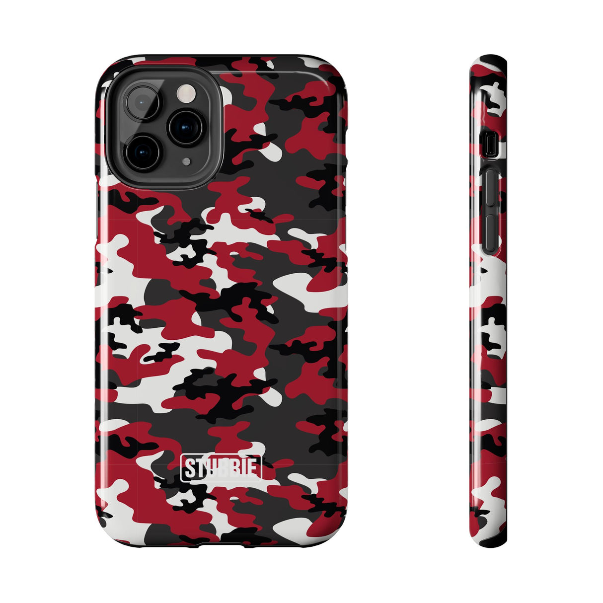 STUBBIE Phone Case for Apple iPhone - Red Camo Phone Case