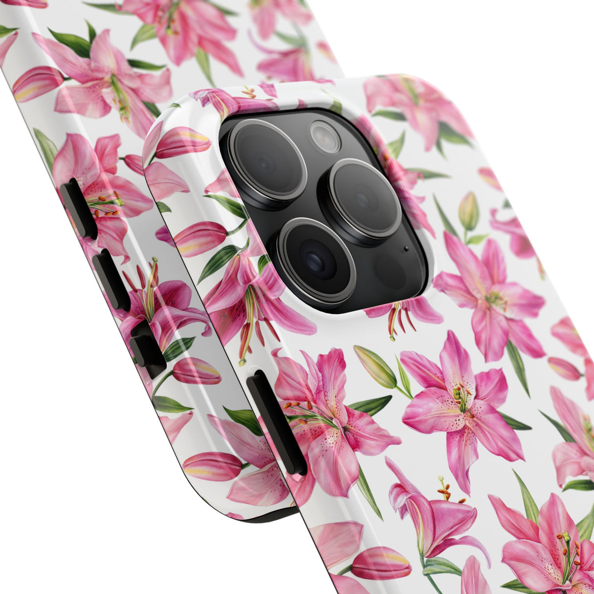 STUBBIE Phone Case for Apple iPhone - Pink Lily Flower Phone Case