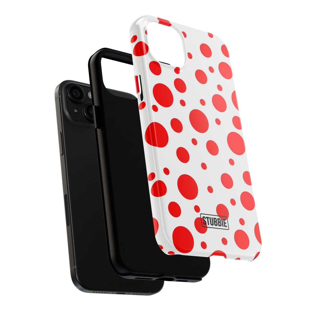 STUBBIE Phone Case for Apple iPhone - Red Polka Dot Phone Case