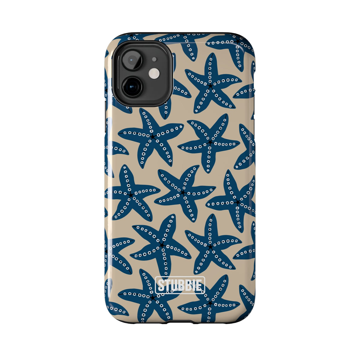 STUBBIE Phone Case for Apple iPhone - Blue Starfish Stubbie