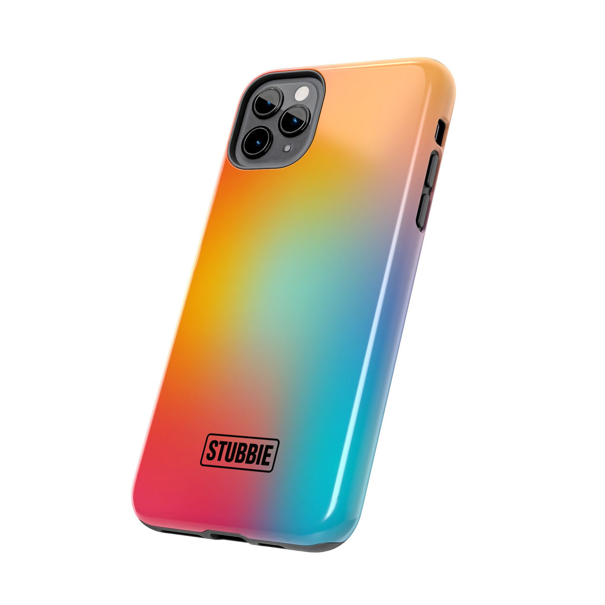 STUBBIE Phone Case for Apple iPhone - Rainbow Blue Stubbie