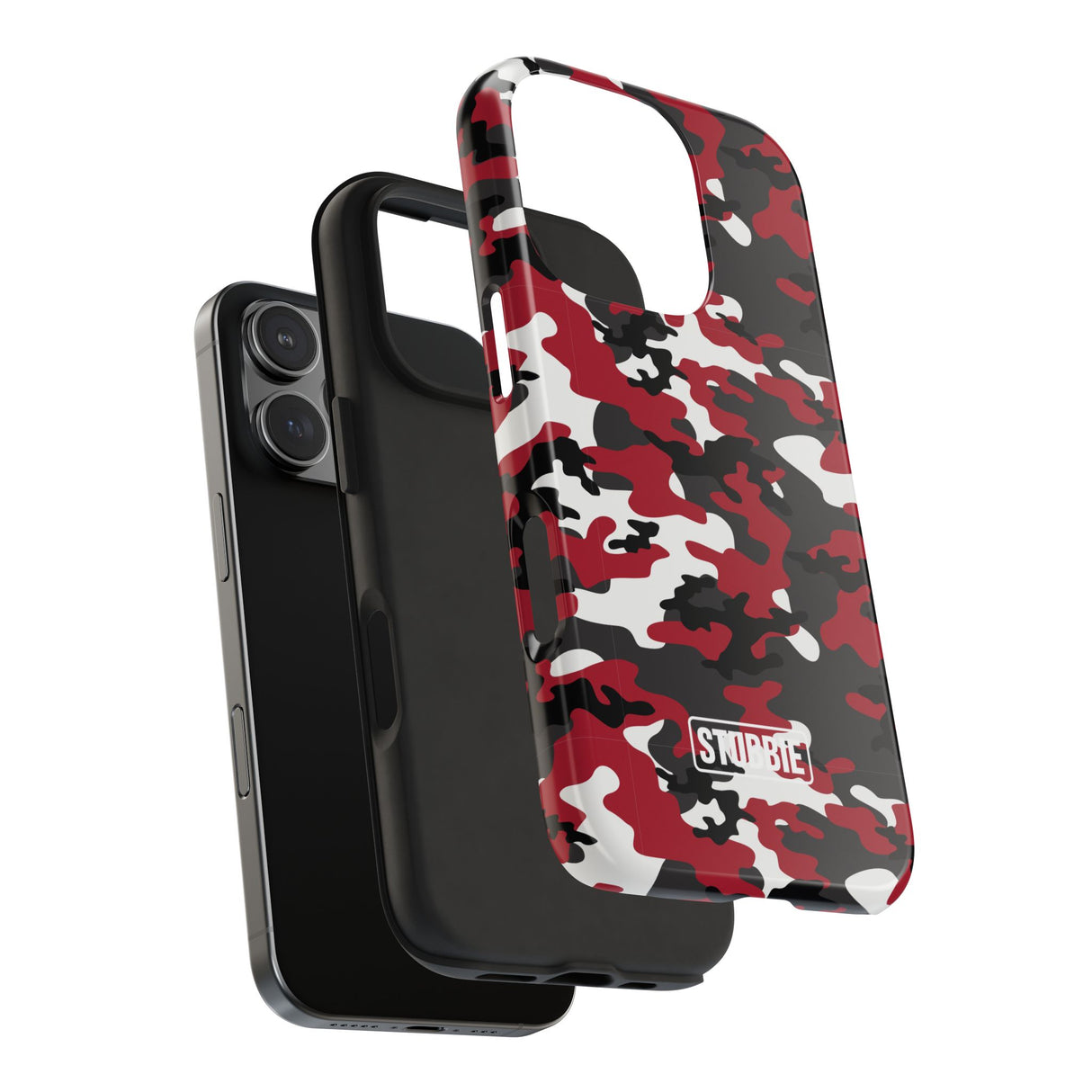 STUBBIE Phone Case for Apple iPhone - Red Camo Phone Case