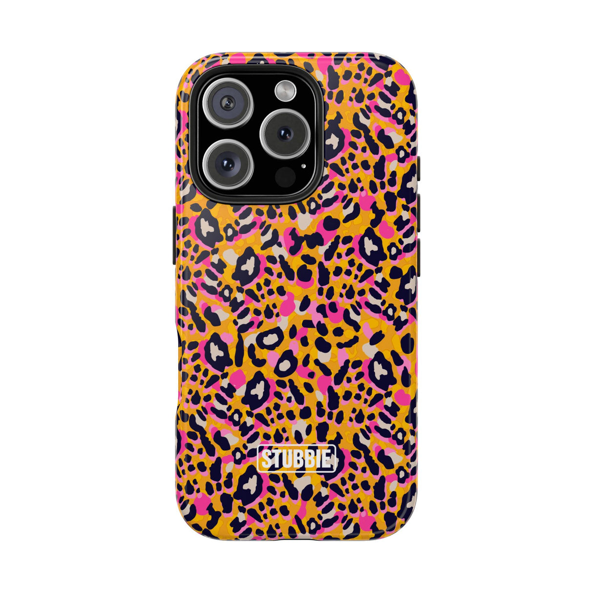 STUBBIE Phone Case for Apple iPhone - Pink Orange Leopard Phone Case