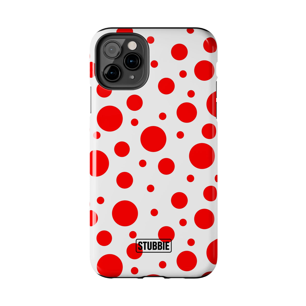 STUBBIE Phone Case for Apple iPhone - Red Polka Dot Phone Case