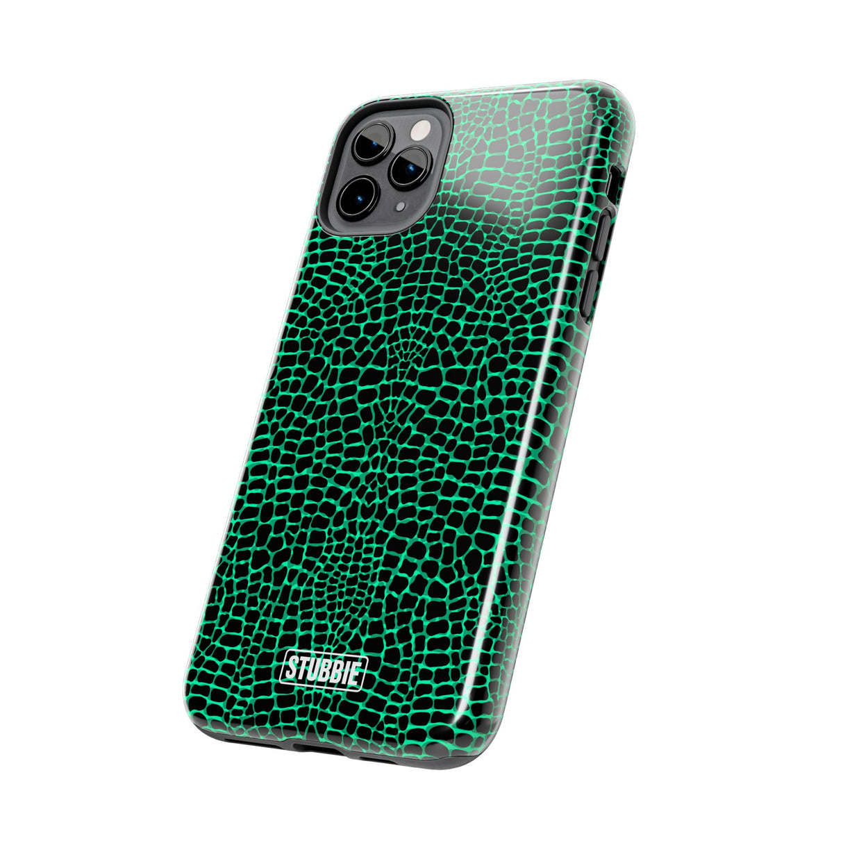 STUBBIE Phone Case for Apple iPhone - Green Croc Phone Case