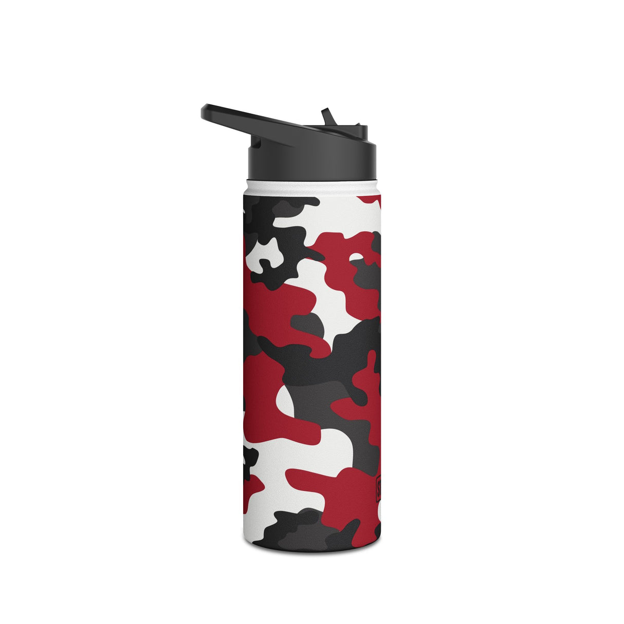 Red Camouflage Stainless Steel Water Bottle