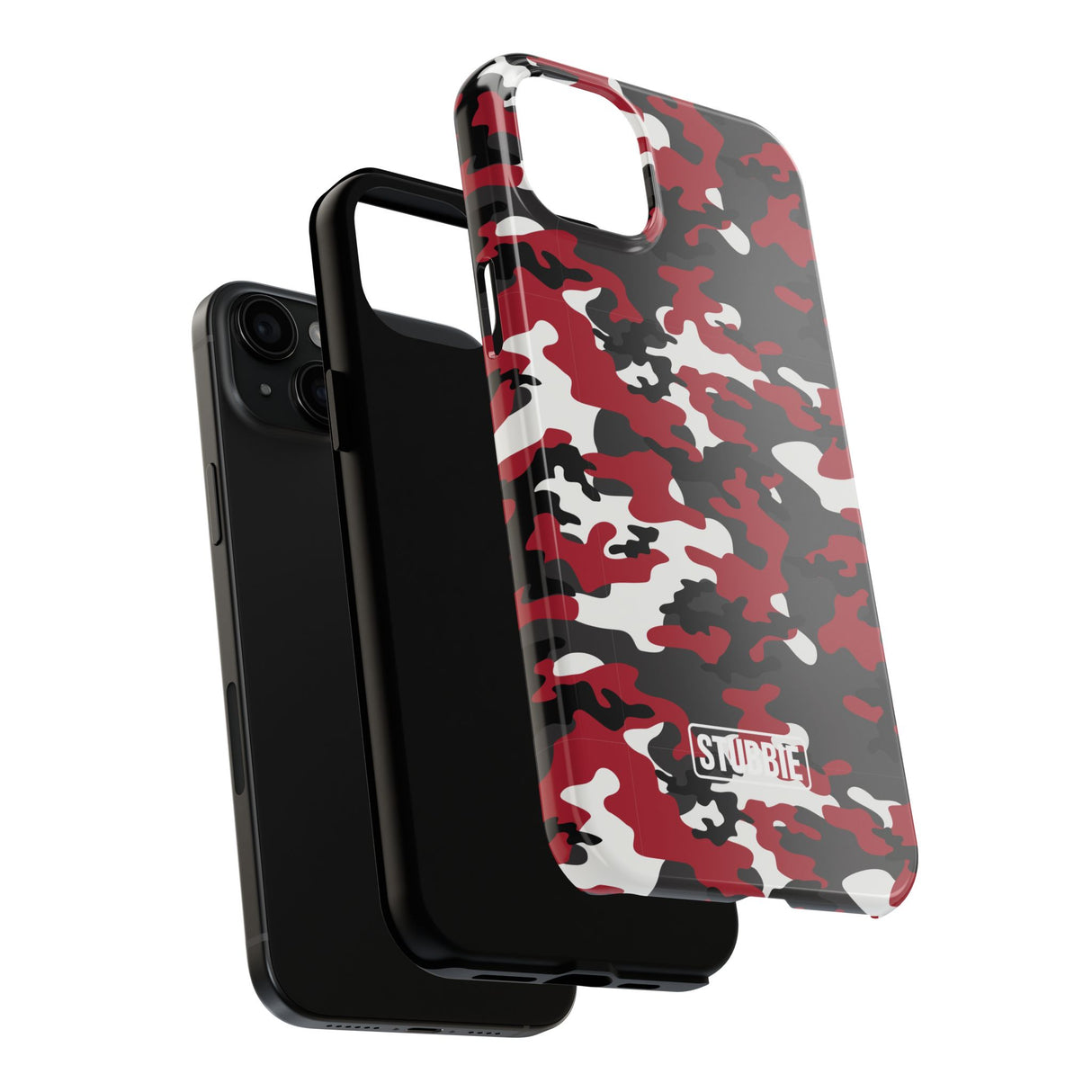 STUBBIE Phone Case for Apple iPhone - Red Camo Phone Case