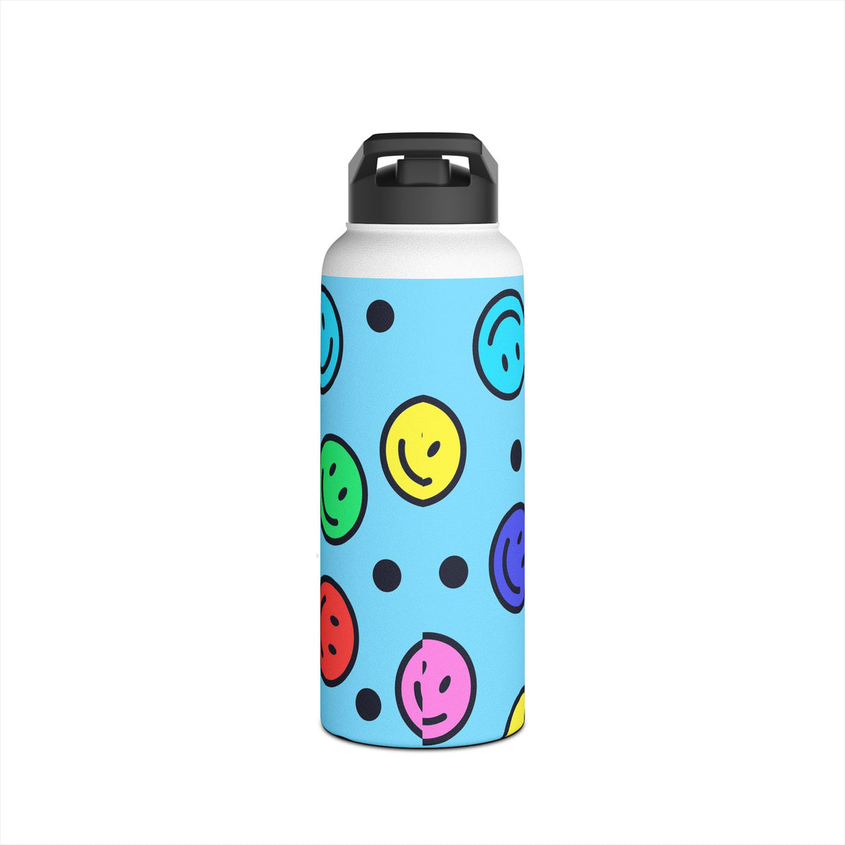 Smiley Face Stainless Steel Water Bottle