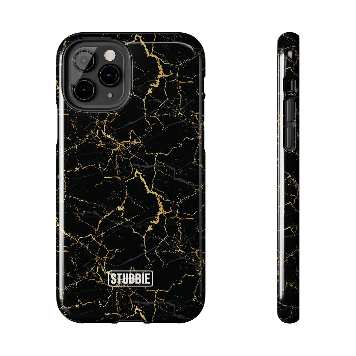 STUBBIE Phone Case for Apple iPhone - Midnight Black Marble Phone Case