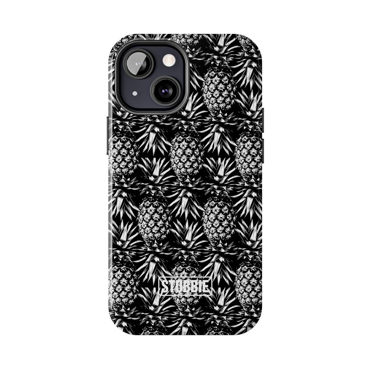 STUBBIE Phone Case for Apple iPhone - Black And White Pineapple Phone Case
