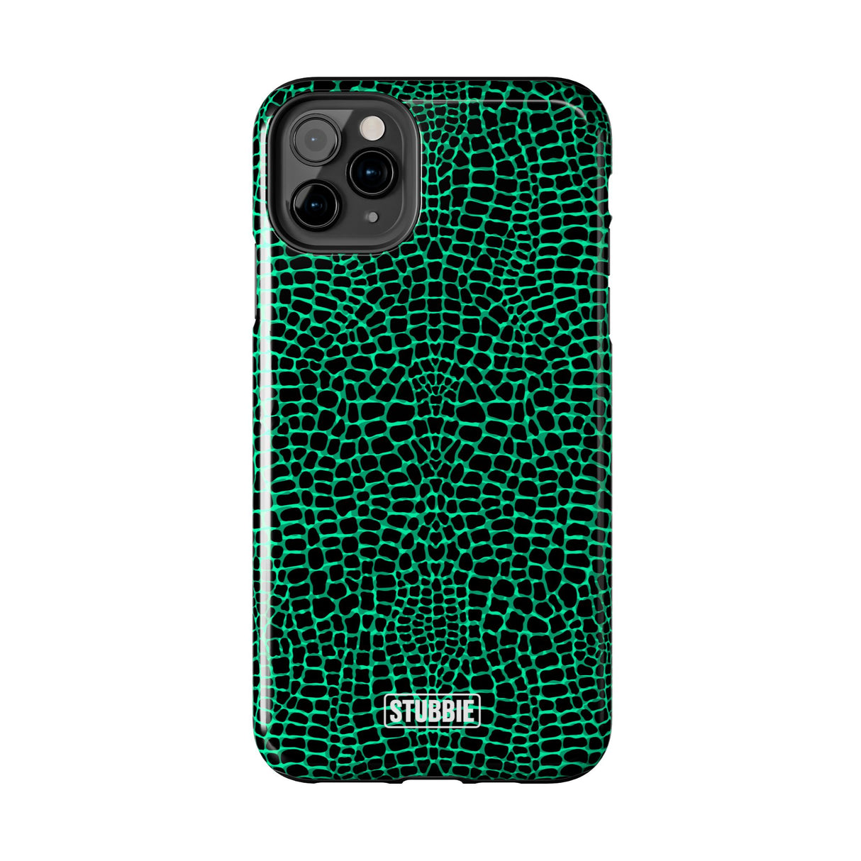 STUBBIE Phone Case for Apple iPhone - Green Croc Phone Case