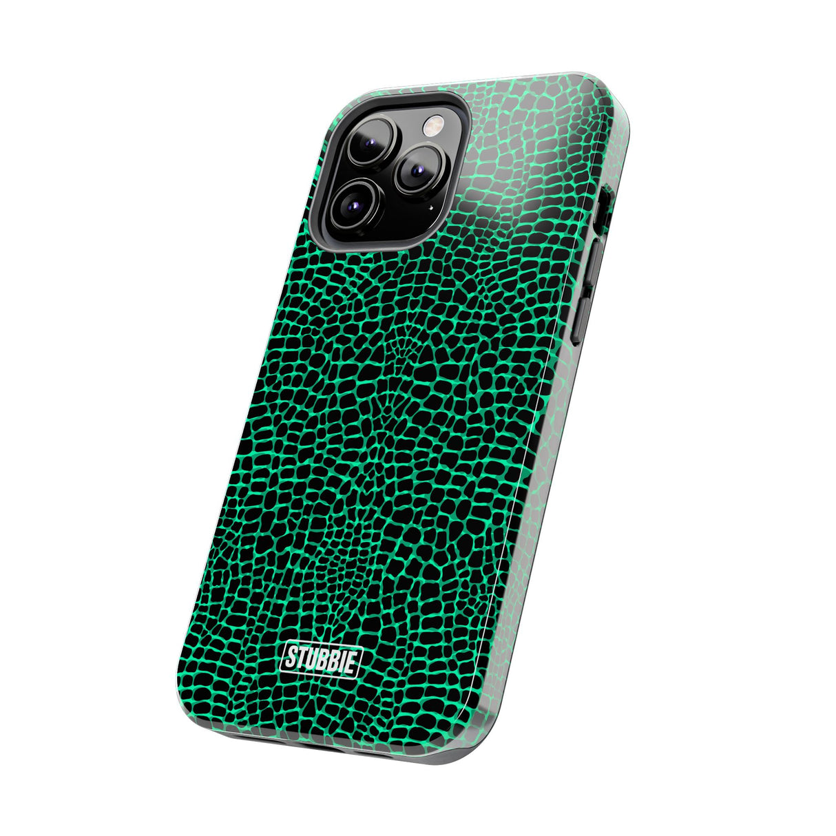 STUBBIE Phone Case for Apple iPhone - Green Croc Phone Case