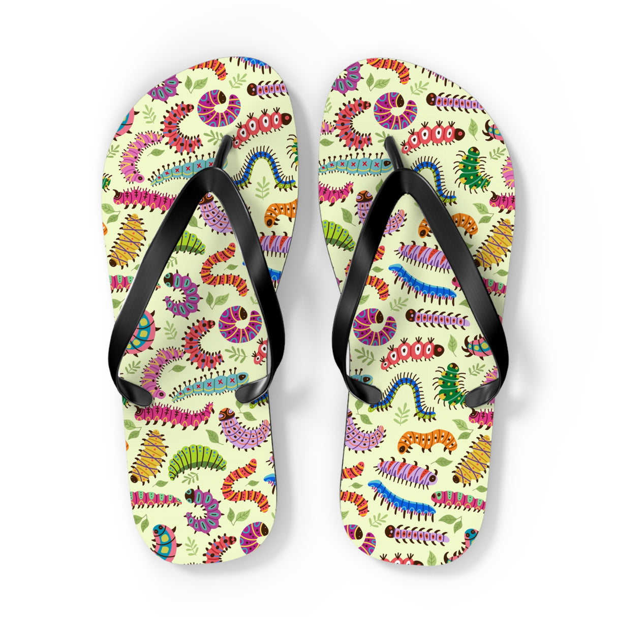 Caterpillar Flip Flops