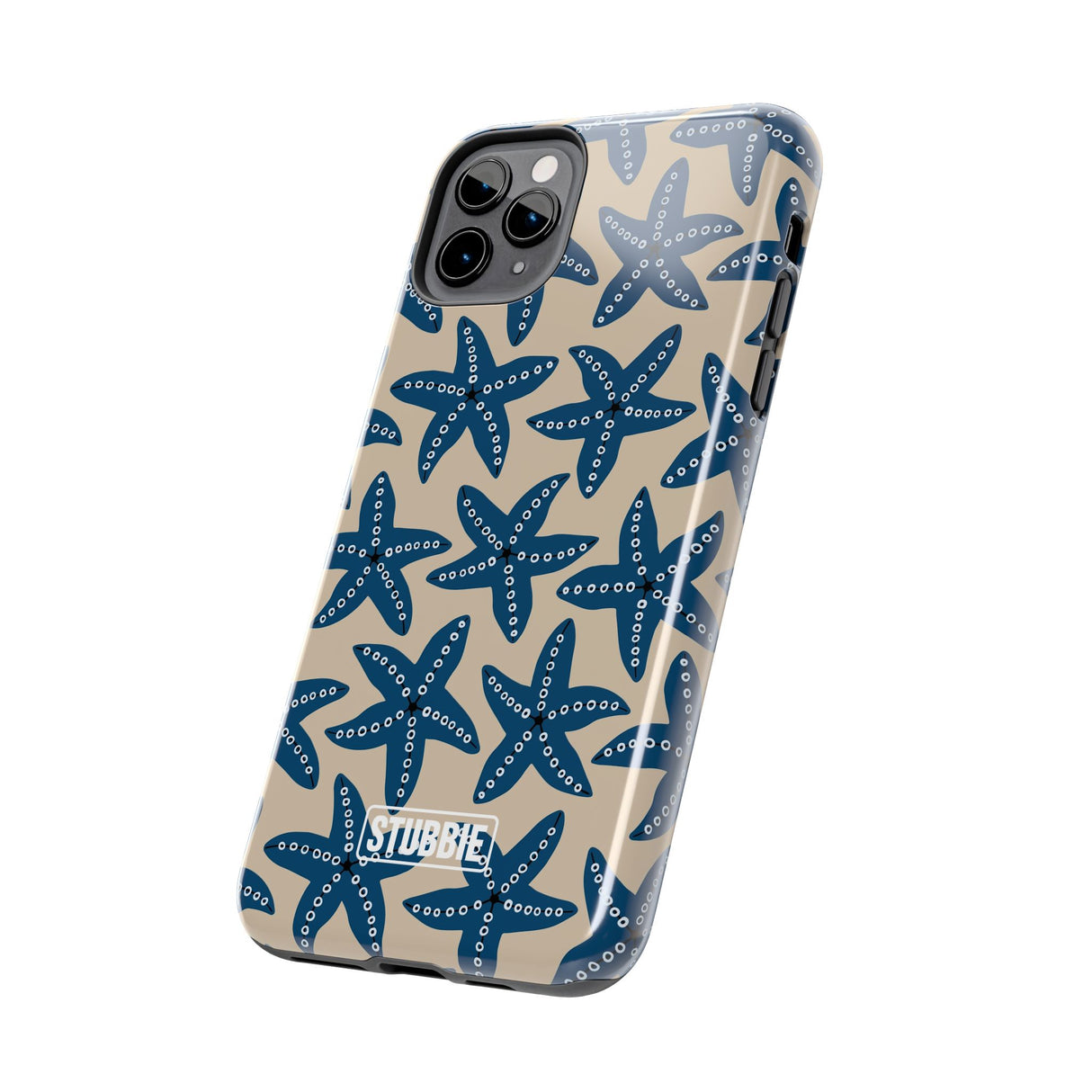 STUBBIE Phone Case for Apple iPhone - Blue Starfish Stubbie