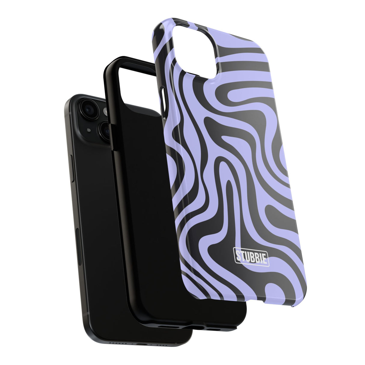 STUBBIE Phone Case for Apple iPhone - Crazy Zebra Stubbie