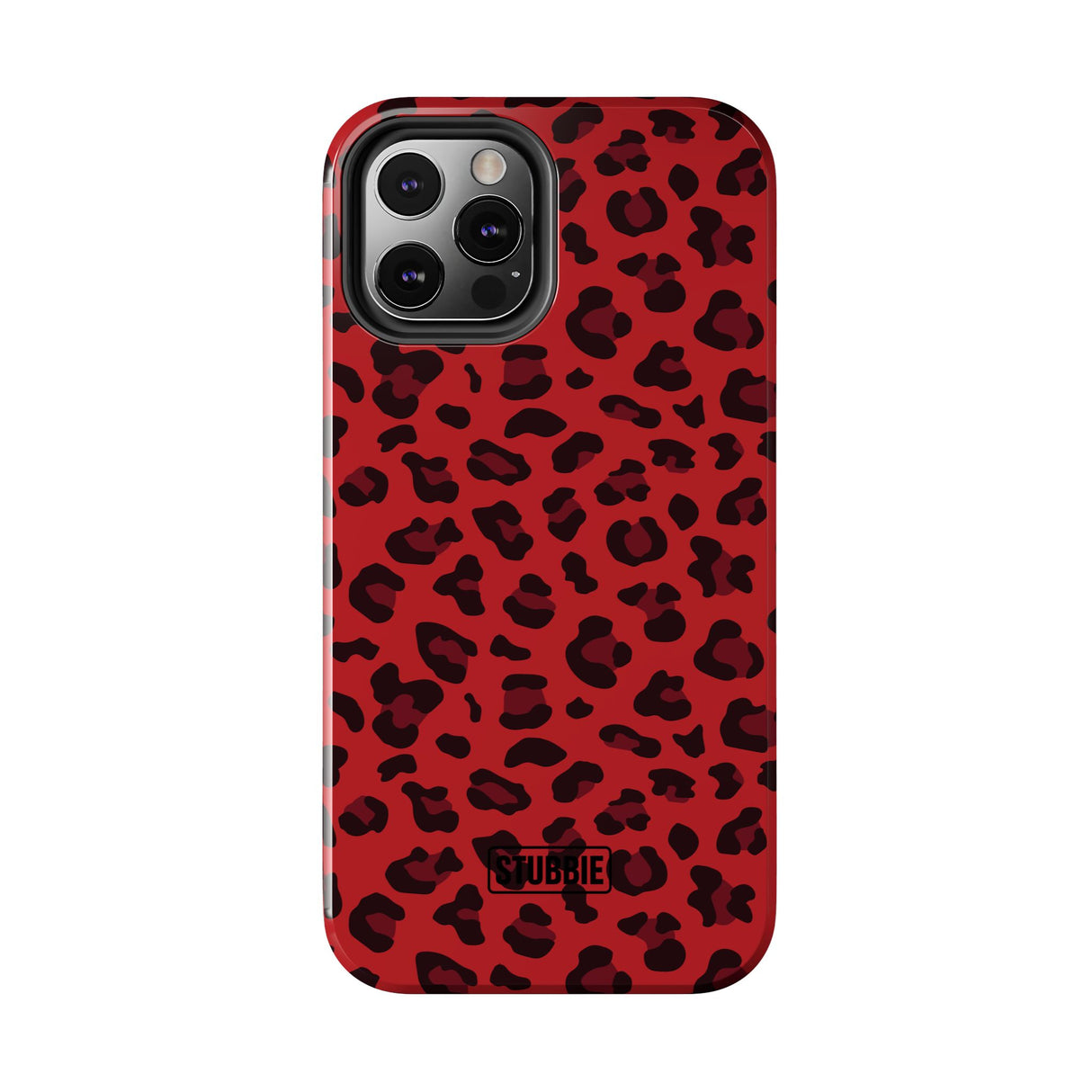 STUBBIE Phone Case for Apple iPhone - Red Leopard Phone Case