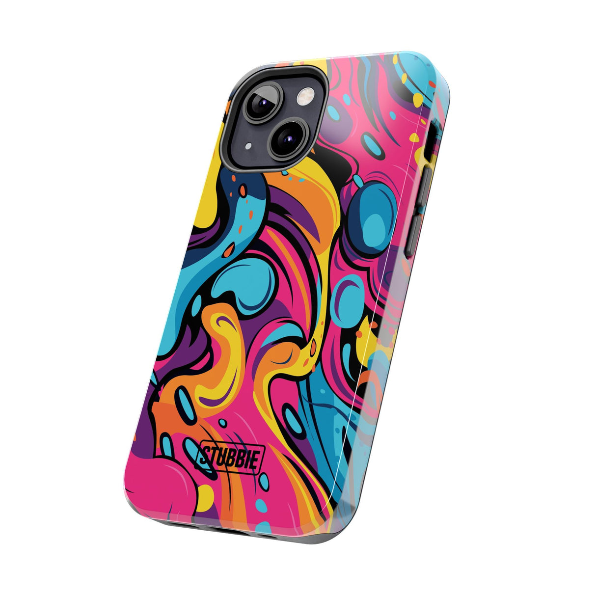 STUBBIE Phone Case for Apple iPhone - Messy Bright Paint Phone Case