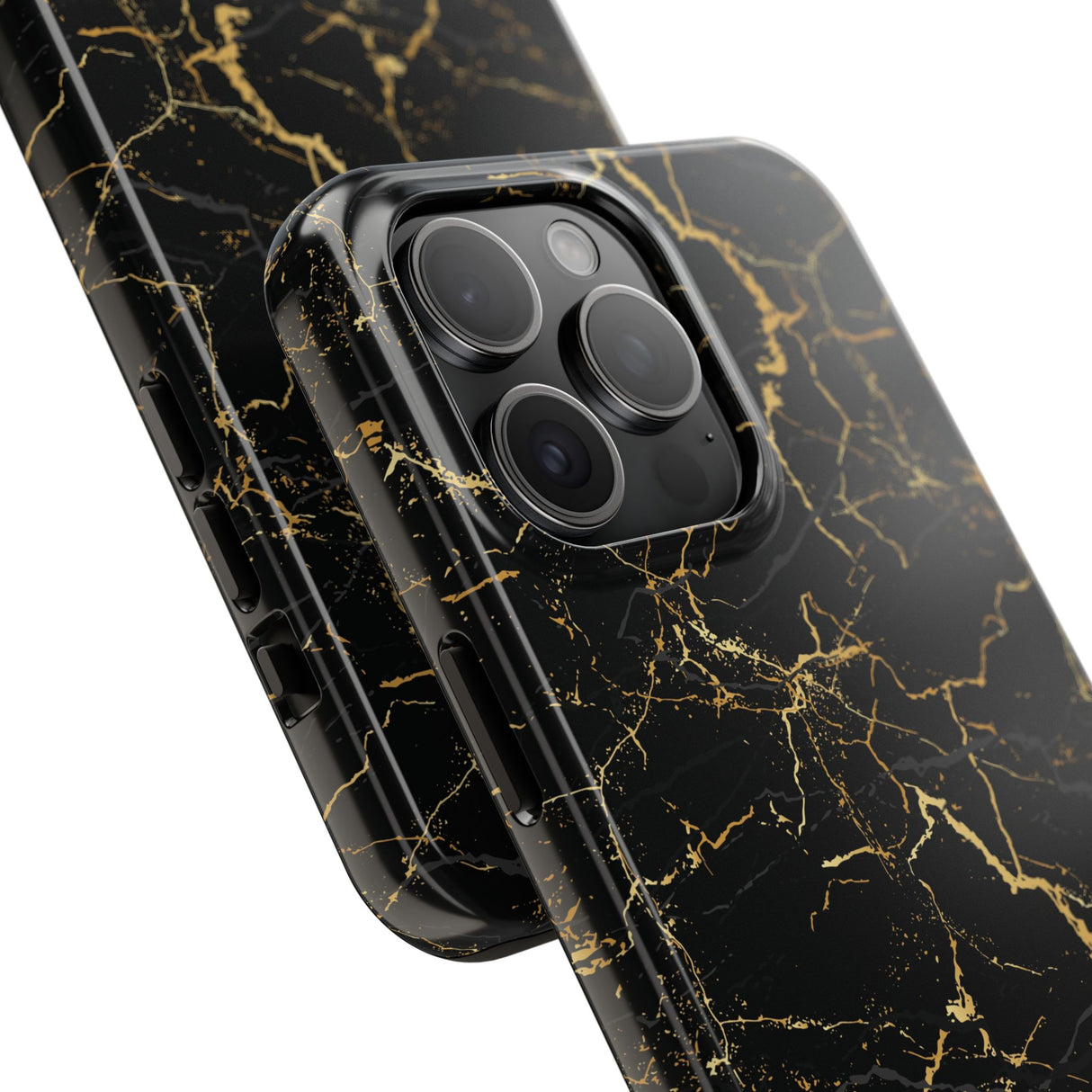 STUBBIE Phone Case for Apple iPhone - Midnight Black Marble Phone Case