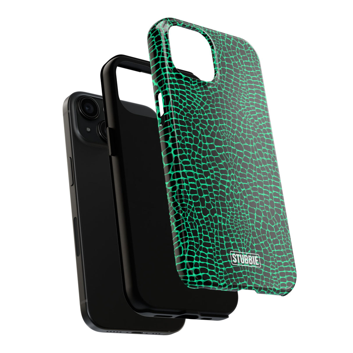 STUBBIE Phone Case for Apple iPhone - Green Croc Phone Case