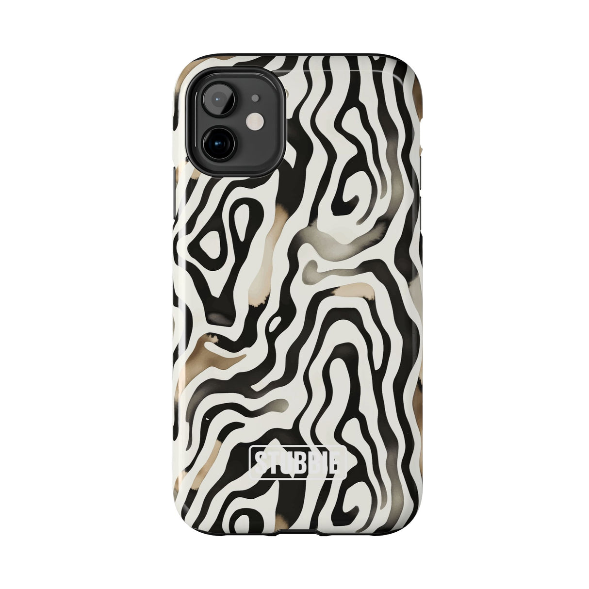 STUBBIE Phone Case for Apple iPhone - Weird Zebra Stubbie