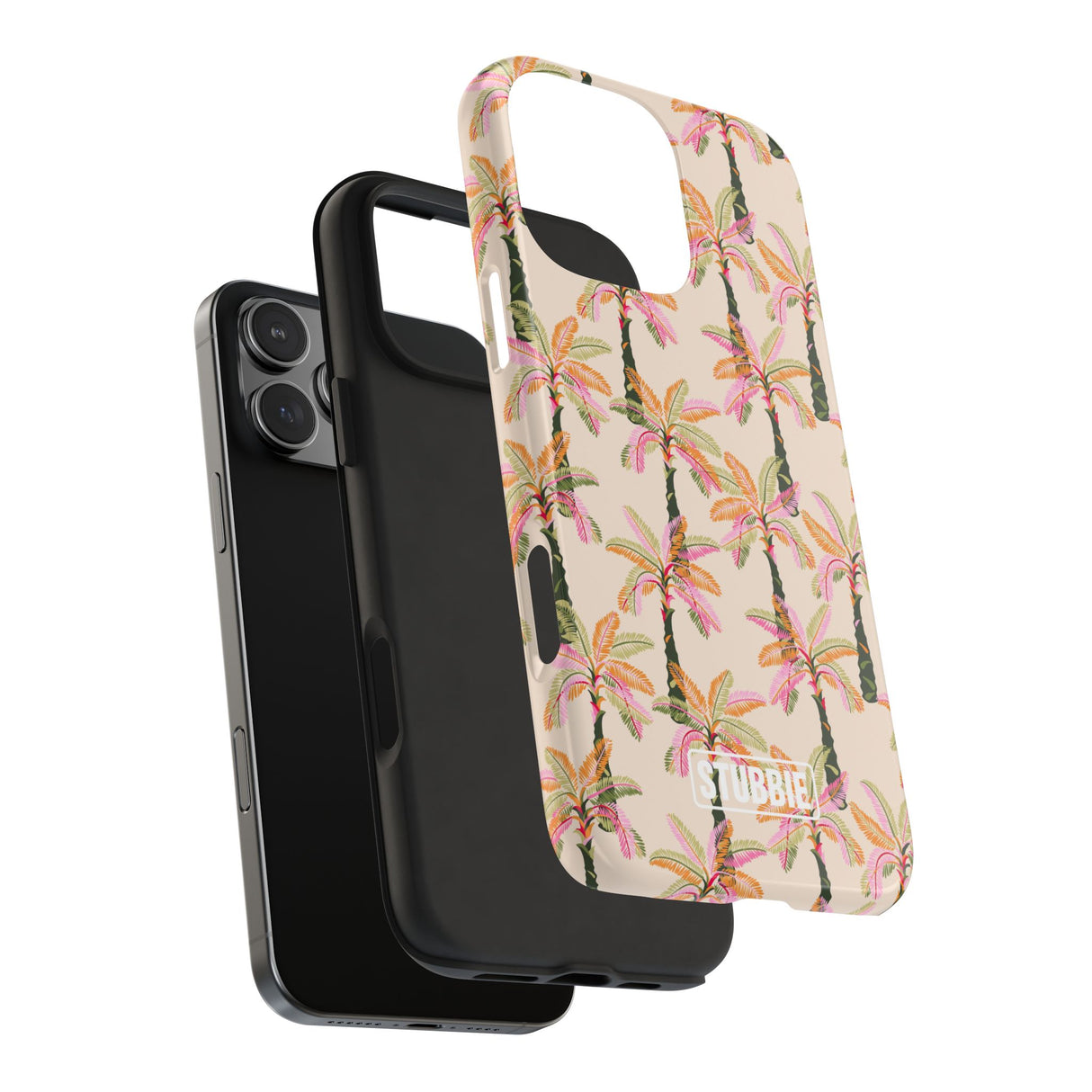 STUBBIE Phone Case for Apple iPhone - Pink Palm Stubbie