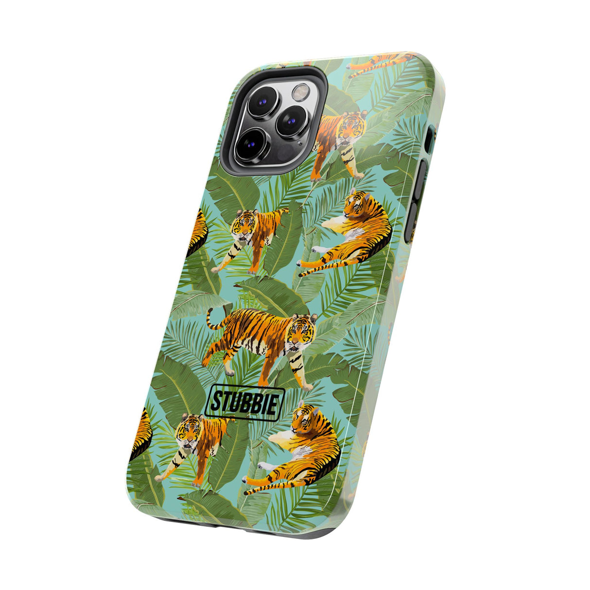 STUBBIE Phone Case for Apple iPhone - Jungle Tiger Stubbie