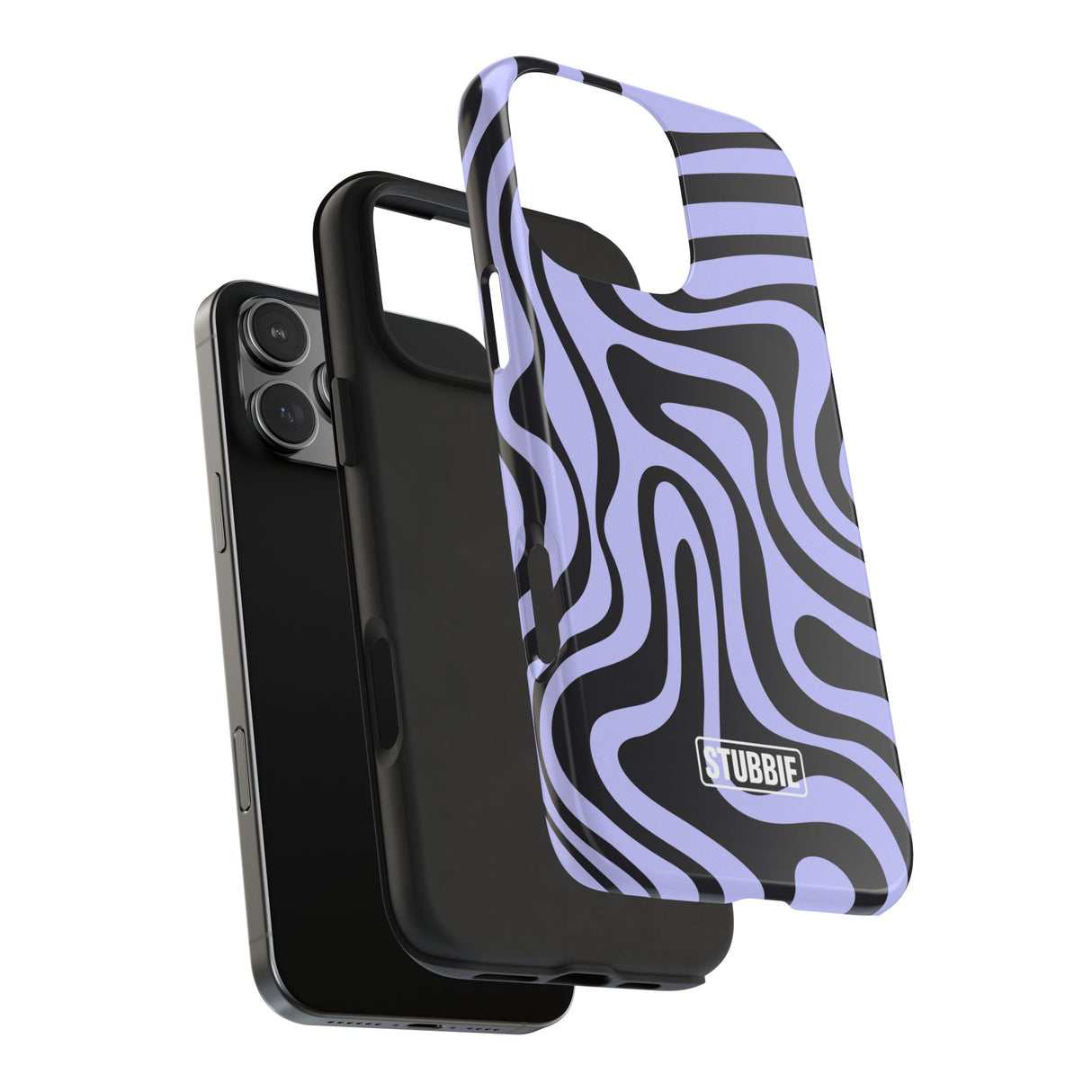 STUBBIE Phone Case for Apple iPhone - Crazy Zebra Stubbie