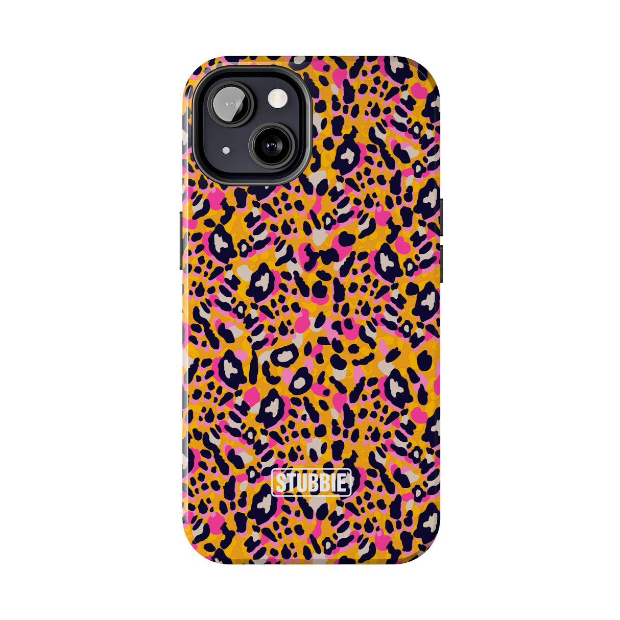 STUBBIE Phone Case for Apple iPhone - Pink Orange Leopard Phone Case