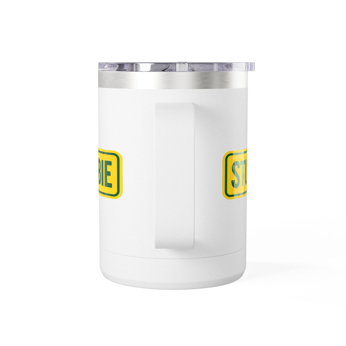 STUBBIE Coffee Mug Tumbler, 15oz - Aussie Yellow Stubbie