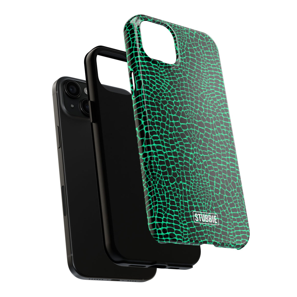 STUBBIE Phone Case for Apple iPhone - Green Croc Phone Case