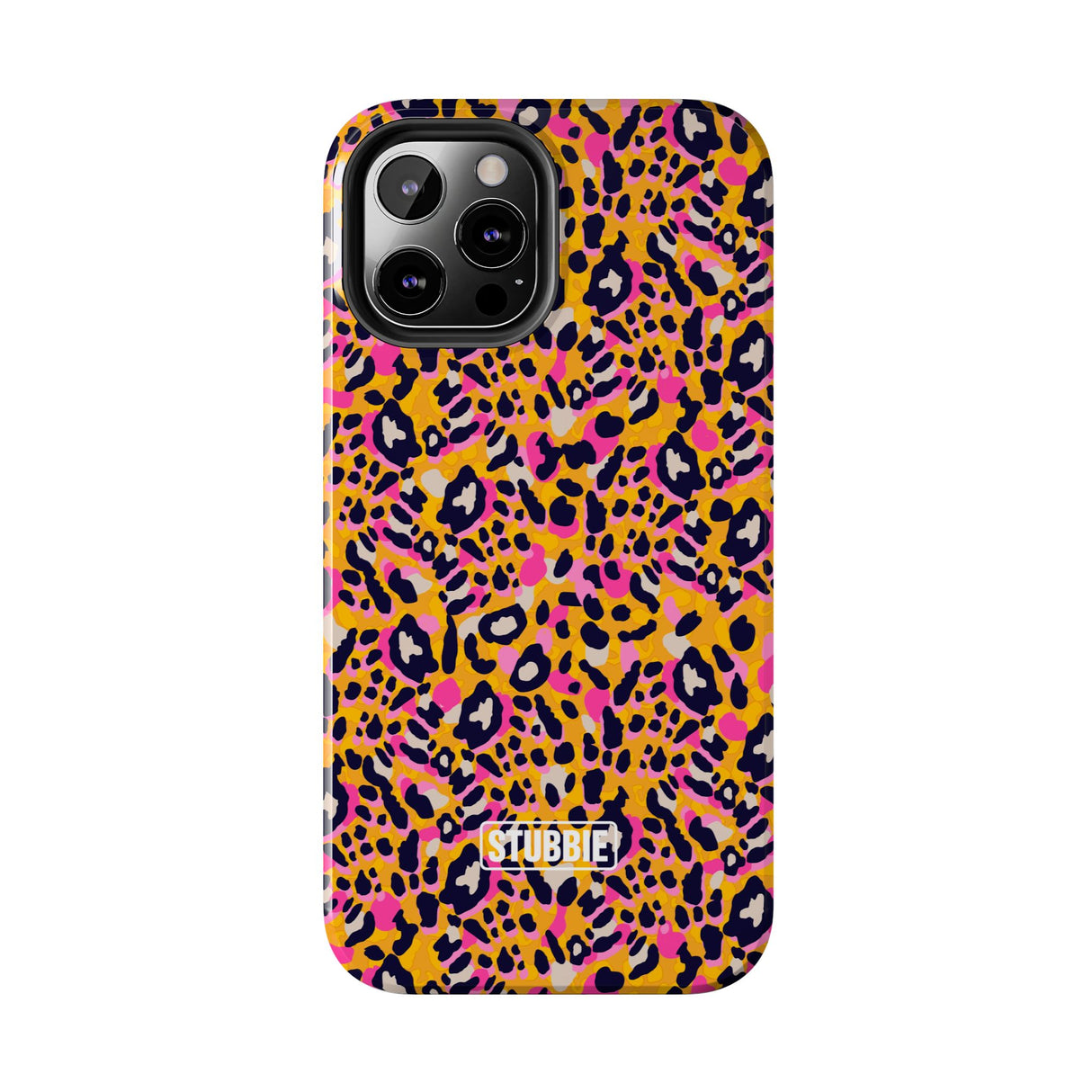 STUBBIE Phone Case for Apple iPhone - Pink Orange Leopard Phone Case