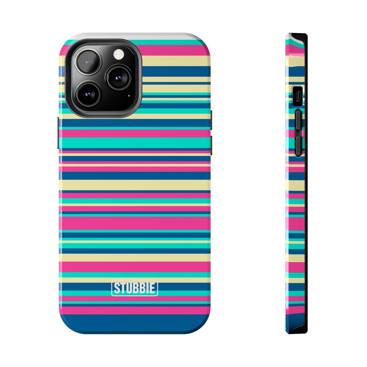 STUBBIE Phone Case for Apple iPhone - Coloured Stripes Phone Case