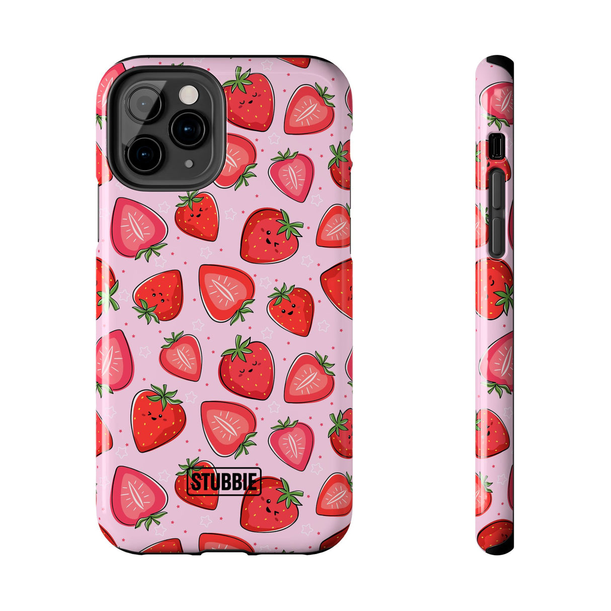 STUBBIE Phone Case for Apple iPhone - Smile Strawberry Phone Case