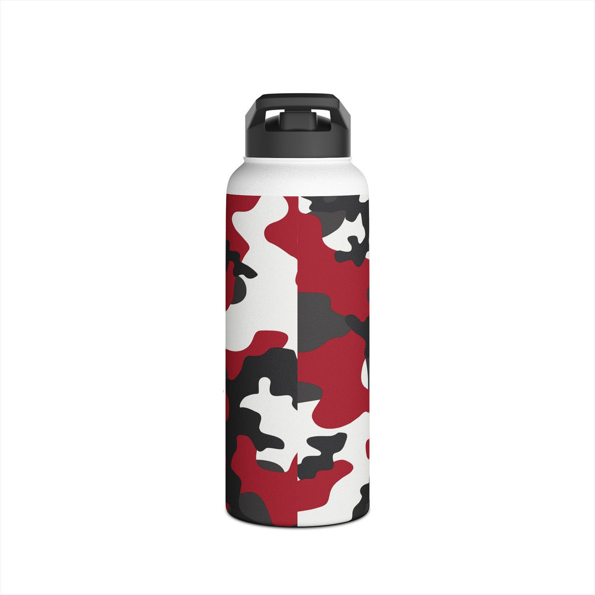Red Camouflage Stainless Steel Water Bottle