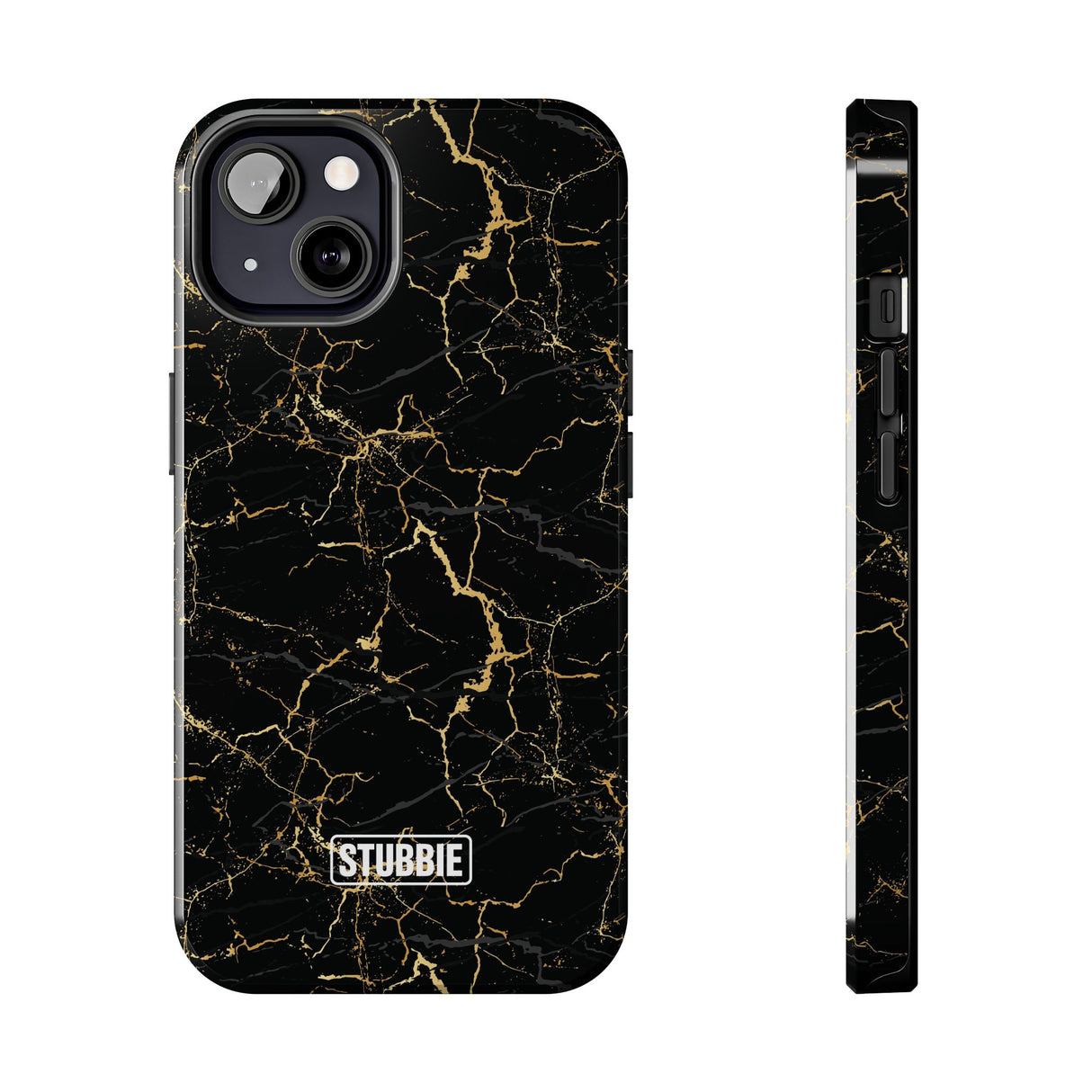 STUBBIE Phone Case for Apple iPhone - Midnight Black Marble Phone Case