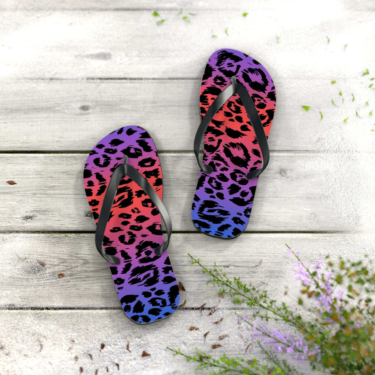 STUBBIE Flip Flops - Disco Leopard STUBBIE