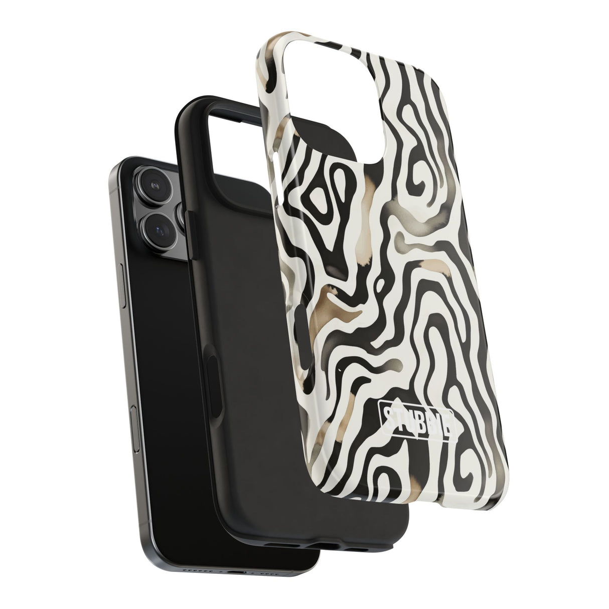 STUBBIE Phone Case for Apple iPhone - Weird Zebra Stubbie