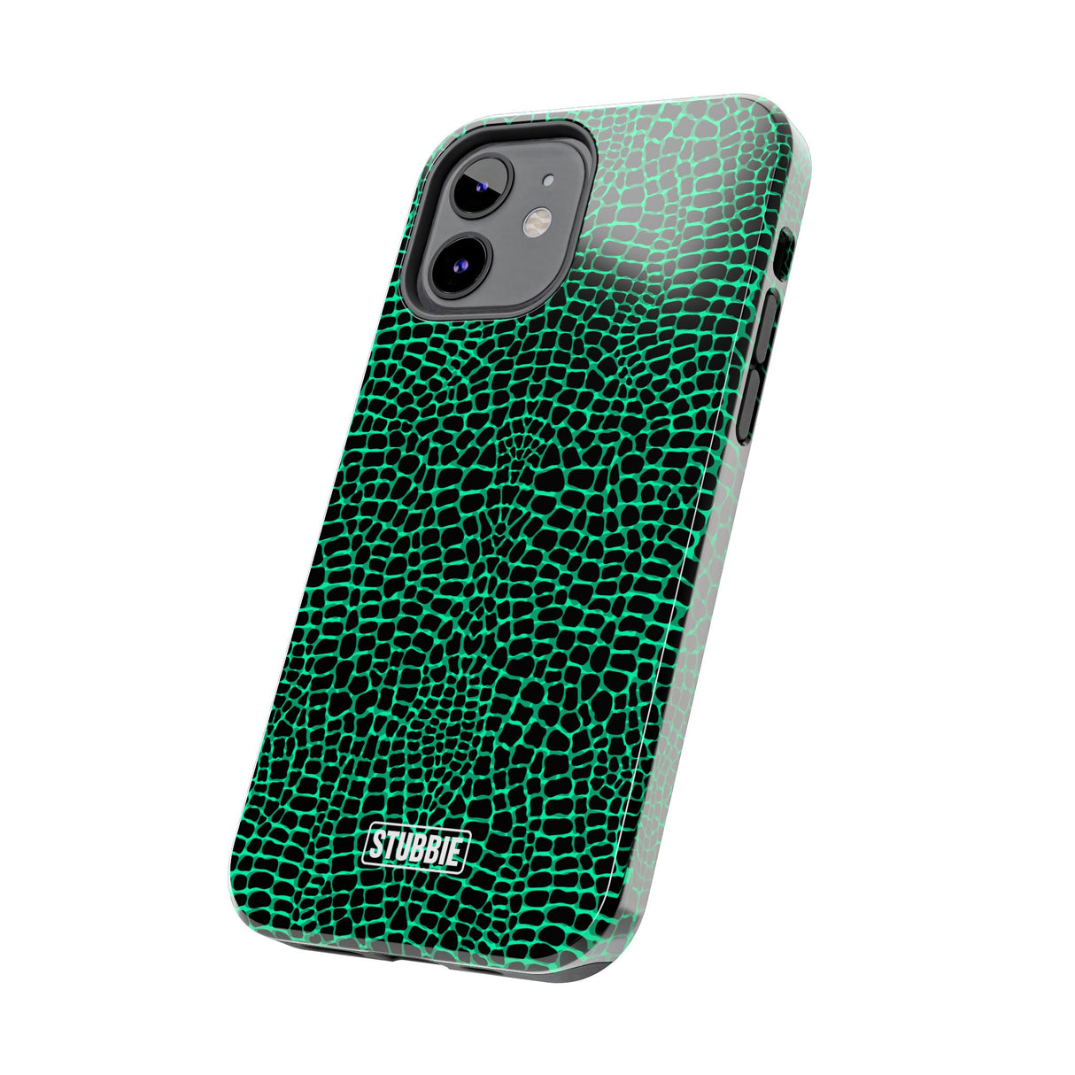 STUBBIE Phone Case for Apple iPhone - Green Croc Phone Case