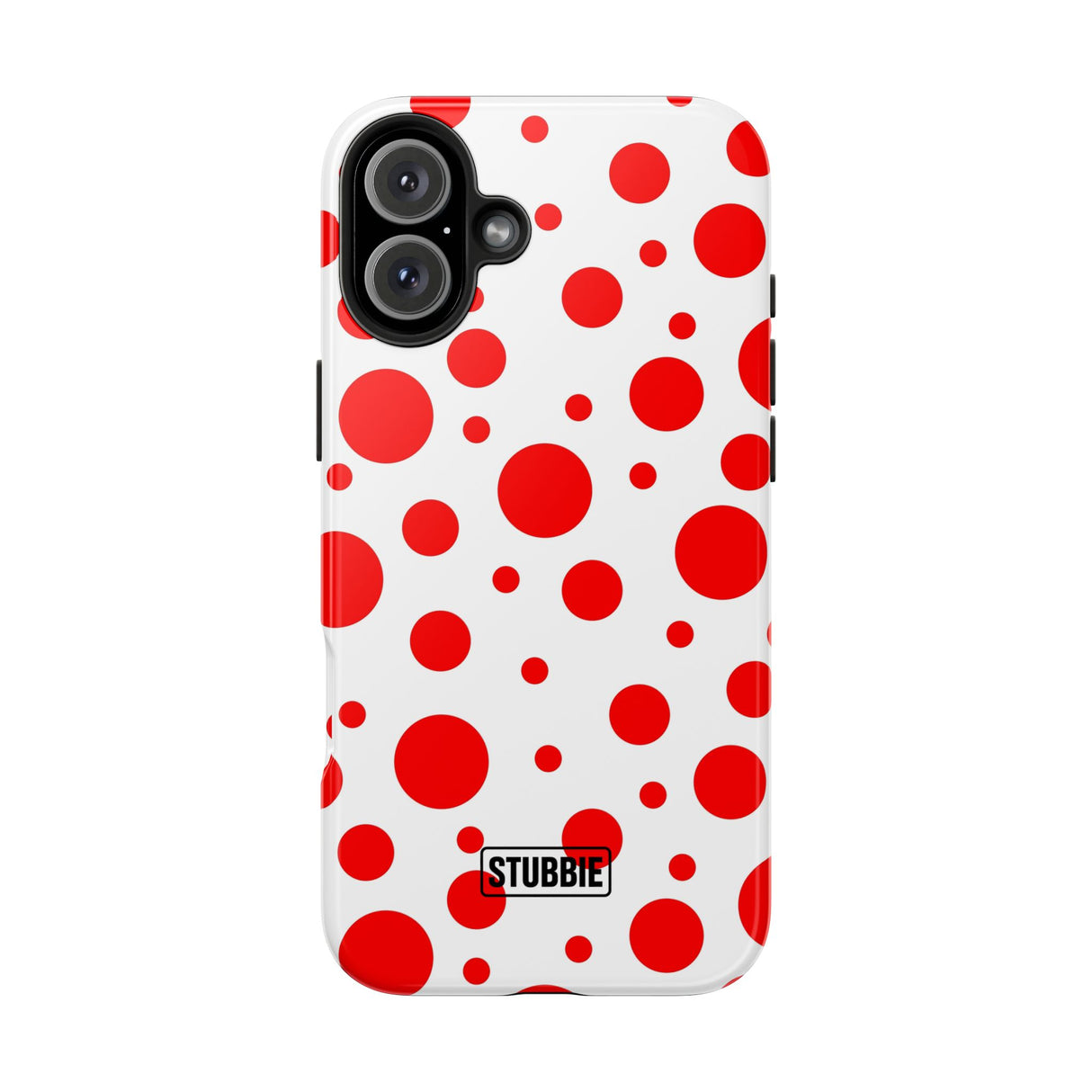 STUBBIE Phone Case for Apple iPhone - Red Polka Dot Phone Case