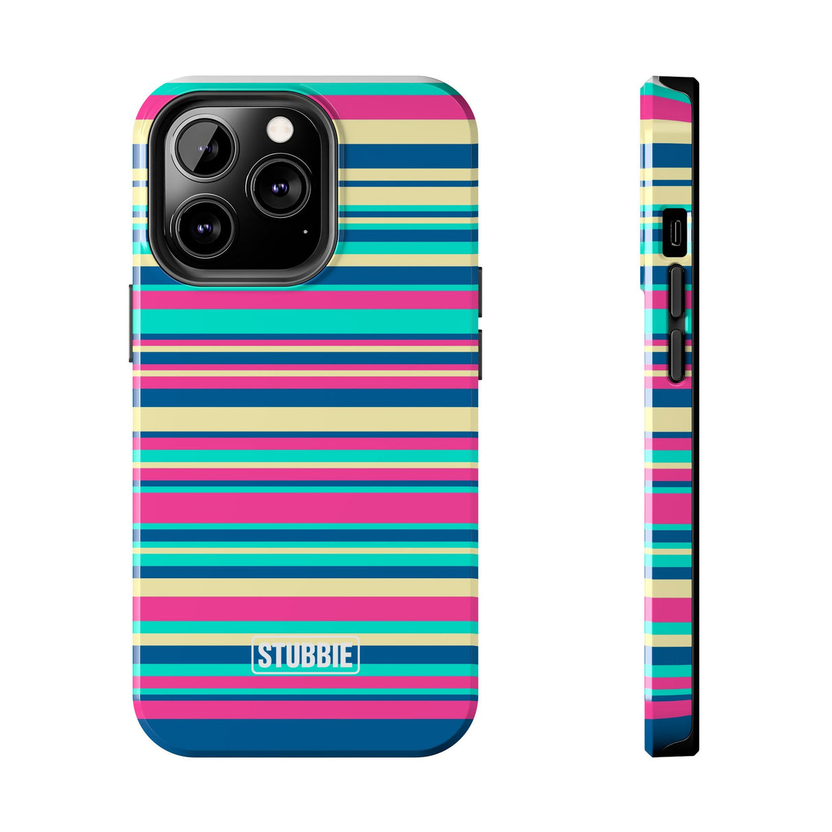 STUBBIE Phone Case for Apple iPhone - Coloured Stripes Phone Case