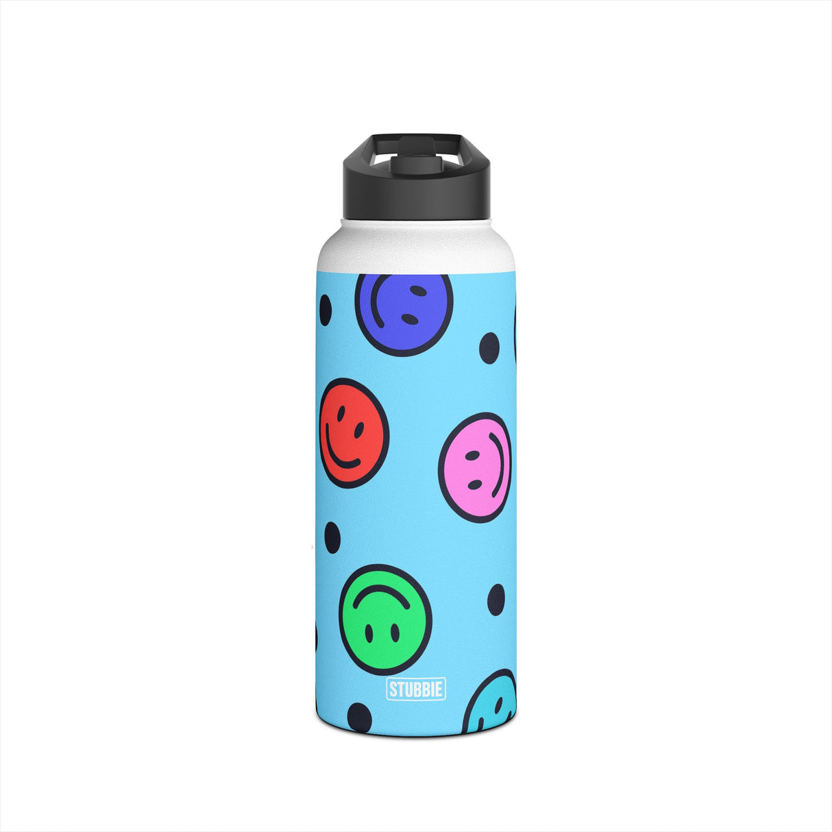 Smiley Face Stainless Steel Water Bottle